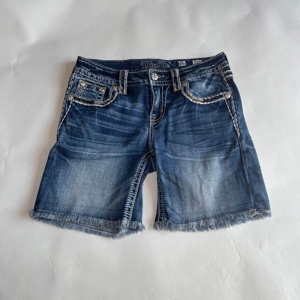 womens miss me denim shorts size 26 / small